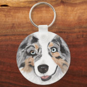 Australian Shepherd ~ Toby Sleutelhanger (Voorkant)