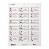 Australian Shepherd & Toys Family Return Address Etiket (Full Sheet)