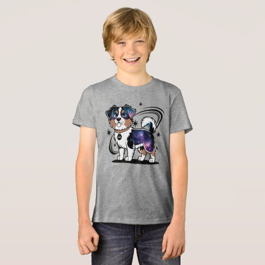 Australian Shepherd Tri-Blend Shirt (Voorkant volledig)