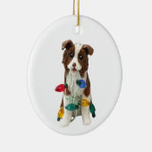 Australian Shepherd Tricolor Red Tricolor Keramisch Ornament (Rechts)