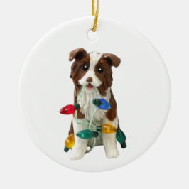 Australian Shepherd Tricolor Red Tricolor Keramisch Ornament