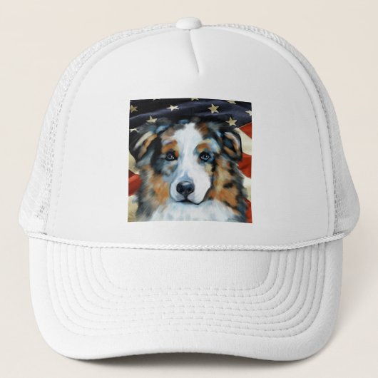Australian Shepherd Trucker Pet (Voorkant)
