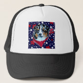 AUSTRALIAN SHEPHERD TRUCKER PET (Voorkant)