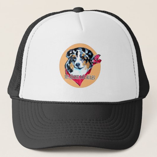 AUSTRALIAN SHEPHERD TRUCKER PET (Voorkant)