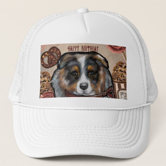 AUSTRALIAN SHEPHERD TRUCKER PET (Voorkant)