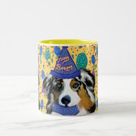 AUSTRALIAN SHEPHERD TWEEKLEURIGE KOFFIEMOK