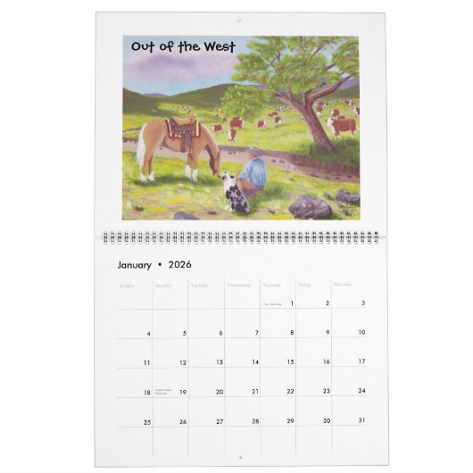 Australian Shepherd Two Page Large Calendar Kalender (Jan 2026)