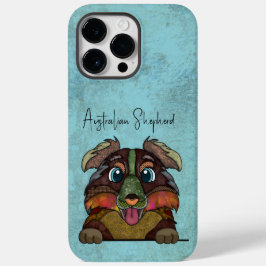 Australian Shepherd Ugly Face Case-Mate iPhone 14 Pro Max Hoesje
