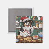 Australian Shepherd Vakantie Bakken Kerstmis Magneet (Voorkant / Achterkant)