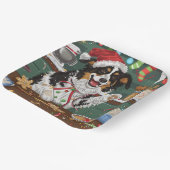 Australian Shepherd Vakantie Bakken Kerstmis Papieren Bordje (Gebogen)