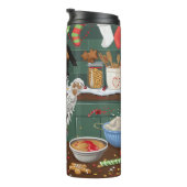 Australian Shepherd Vakantie Bakken Kerstmis Thermosbeker (Geroteerd rechts)