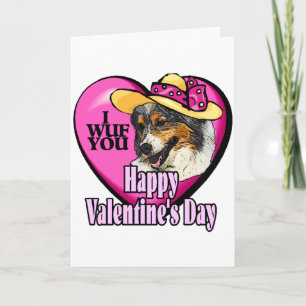Australian Shepherd Valentijnsdag Gifts Feestdagen Kaart