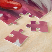 Australian Shepherd Valentine Dog Art with Hearts Legpuzzel (Zijkant)