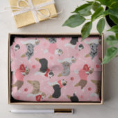Australian Shepherd Valentine Pattern Tissuepapier (Geschenk)