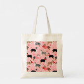 Australian Shepherd Valentine Pattern Tote Bag (Achterkant)