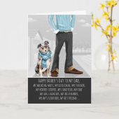 Australian Shepherd van de Dog-Vaderdag Kaart (Gele Bloem)