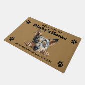 Australian Shepherd Veehond Deurmat (Schuin)