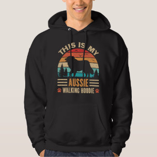 Australian Shepherd Wandelen Aussie Walker Zonsond Hoodie