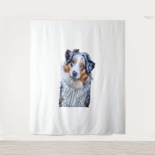 Australian Shepherd Wandkleed (Voorkant)