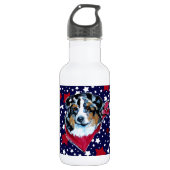 AUSTRALIAN SHEPHERD WATERFLES  (Voorkant)