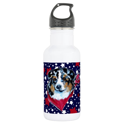 AUSTRALIAN SHEPHERD WATERFLES  (Voorkant)