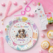 Australian Shepherd Waterverf Papier Bord (Feest)