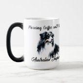 Australian Shepherd Waterverf personaliseren Magische Mok (Links)