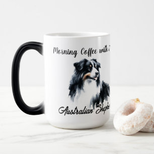 Australian Shepherd Waterverf personaliseren Magische Mok