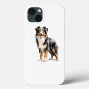 Australian Shepherd waterverf print Australian Sh Case-Mate iPhone Case