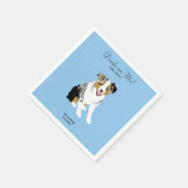 Australian Shepherd Wedding Cocktail Napkins Servet (Hoek)