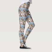 Australian Shepherd Winter Wonderland Kerstmis Leggings (Rechts)