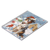 Australian Shepherd Winter Wonderland Kerstmis Notitieboek (Linkerzijde)