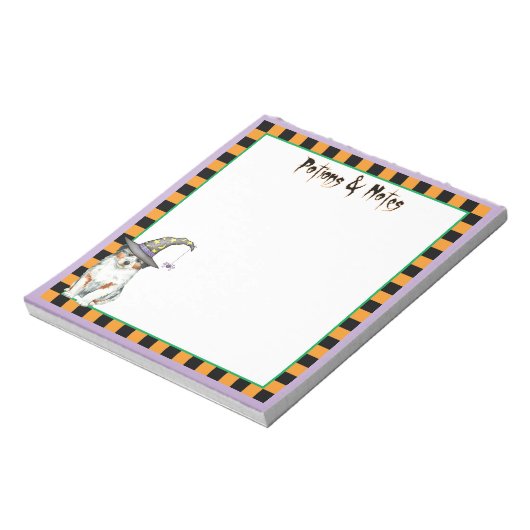 Australian Shepherd Witch Notitieblok (Linkerzijde)