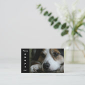 Australian Shepherd Working Dog Shelter Card Visitekaartje (Staand voorkant)