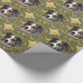 Australian Shepherd Wreath Cadeaupapier (Hoek)