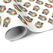 Australian Shepherd Wreath Cadeaupapier (Rol Hoek)