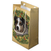 Australian Shepherd Wreath Klein Cadeauzakje (Achterkant Gekanteld)