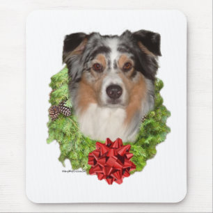 Australian Shepherd Wreath Muismat
