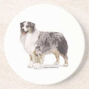 Australian Shepherd Zandsteen Onderzetter