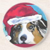 Australian Shepherd Zandsteen Onderzetter (Voorkant)