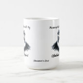 Australian Shepherd Zwarte Waterverf personalisere Koffiemok (Center)