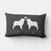 Australian Shepherds Happily Ever After Kussen (Achterkant)