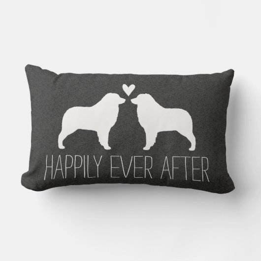 Australian Shepherds Happily Ever After Kussen (Voorkant)