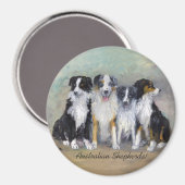 Australian Shepherds - Piraten & Dochters Magneet (Voorkant / Achterkant)