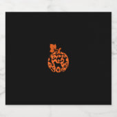 Australian Shepherds Schattigee pompoen Halloween Sparkling Wijnetiket (Enkel label)