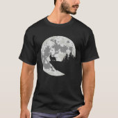 Australian Silky Terrier Apparel And Moon  Hallowe T-shirt (Voorkant)