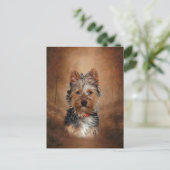 Australian Silky Terrier Briefkaart (Staand voorkant)