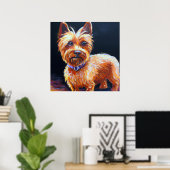 Australian Silky Terrier - Dog Portrait Poster (Thuiskantoor)