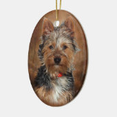 Australian Silky Terrier Keramisch Ornament (Links)