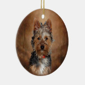 Australian Silky Terrier Keramisch Ornament (Rechts)